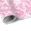 Recherche de dentelle blanche papier cadeau Rose