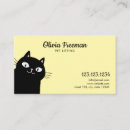 Recherche de chatons cartes visite Chat noir