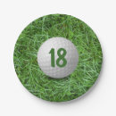 Recherche de anniversaire golf assiettes en papier Golfeur