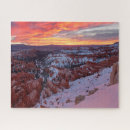 Recherche de bryce canyon puzzles Hiver