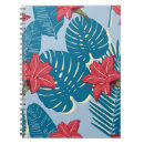 Recherche de motif tropical carnets Bleu