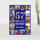 Recherche de 57 ans anniversaire cartes Cinquante septième