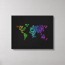 Zoek naar continenten kunst Wereldkaart