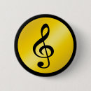 Recherche de notes de musique badges Clef