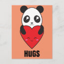 Recherche de amour panda cartes postales Ours