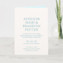 Recherche de turquoises de mariage invitations Pour elle