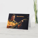 Recherche de rétro guitare vœux cartes Rocker