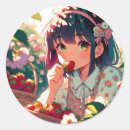 Recherche de anime girl autocollants Fleurs