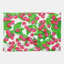 Recherche de motif cerise cuisine linges Moderne