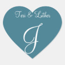 Recherche de cœur mariage autocollants Bride