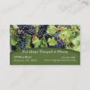 Recherche de raisins rouges cartes visite Vignoble