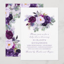 Recherche de violet baby shower invitations Rose