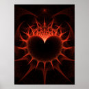 Recherche de coeur géométrique posters Rouge