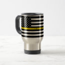 Recherche de drapeau jaune tasses Ligne jaune mince