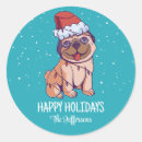 Recherche de chiot autocollants Joyeux noël