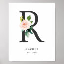 Recherche de monogramme r posters Baby girl