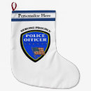 Recherche de policiers chaussette de noël Police