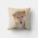 Recherche de peinture japonaise s coussins Rouge