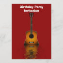 Recherche de de guitare invitations D'anniversaire