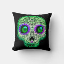 Recherche de dia los muertos coussins Illustration