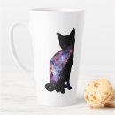 Recherche de silhouette de chat tasses Noir