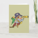 Zoek naar papegaai cartoon kaarten Piraat