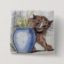 Recherche de chat jaune badges Chaton