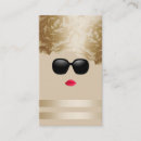 Recherche de fille florale cartes visite Maquillage