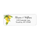 Recherche de return address labels simple mariages Aquarelle