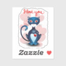 Recherche de chats romantiques autocollants Chaton