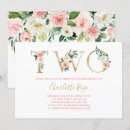 Recherche de pink floral 1ans anniversaire invitations Fille