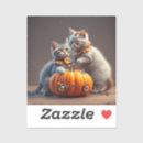 Recherche de de chat de halloween autocollants Citrouille