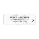 Zoek naar wereldkaart etiketten Vliegtuig