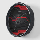 Recherche de rouge et noir horloges Moderne