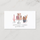 Recherche de pâtissier cartes visite Aquarelle