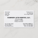 Recherche de réparation automatique cartes visite Automobile