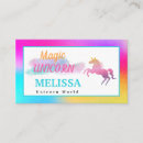 Recherche de mignonne licorne cartes visite Coloré