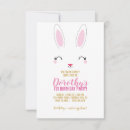 Recherche de pâques anniversaire invitations Fête d'anniversaire de lapin