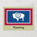 Recherche de drapeau wyoming cartes postales États unis
