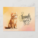 Recherche de orange chat tigré vœux cartes Aquarelle