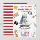 Recherche de partie chasse trésor invitations Ahoy matey