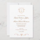 Recherche de vieux mariage invitations Monogramme