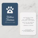 Recherche de pattes chien cartes visite Customer