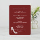 Recherche de chaussures rouges invitations Bride