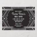 Recherche de 1920s bridal shower invitations Années 1920