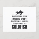 Recherche de poisson rouge drôle cartes postales Animal