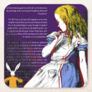 Zoek naar alice wonderland onderzetters Illustratie