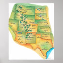 Recherche de cartes des etats unis posters Le texas