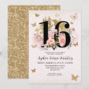 Recherche de glam 16ans anniversaire invitations Rose pâle