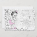 Recherche de vintage baptême invitations Fille